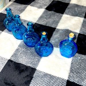 Wheaton 5 vintage blue bottle Lind and Franklin